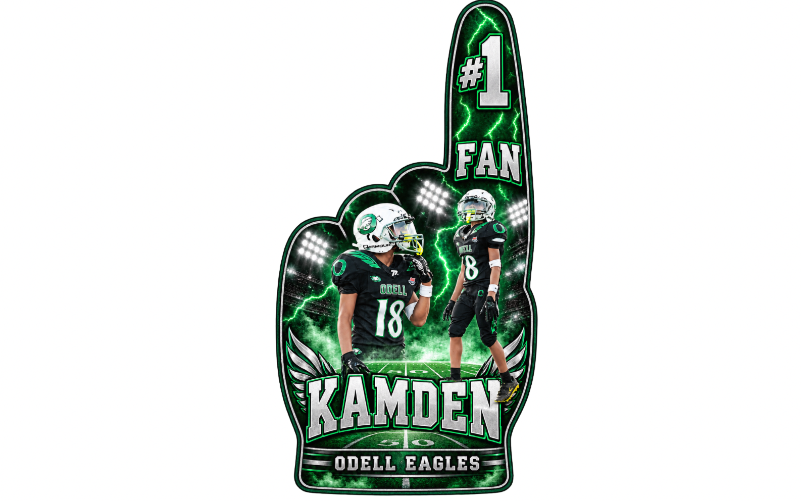 Custom #1 Fan Foam Finger — Foam Fingers by All Things Unusual